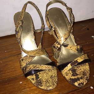 Snakeskin heels
